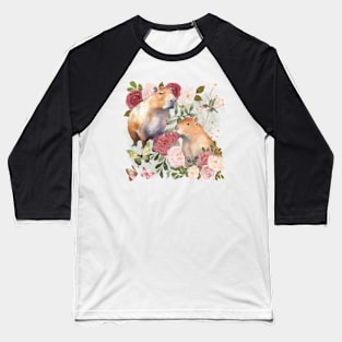 Capybara Botanical Garden Baseball T-Shirt